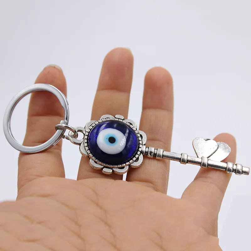 Turkish Blue Evil Eye Hanging Decor Heart Pendant Amulets Ornament Car Home Garden Keychain Protection Lucky Gift for Friends