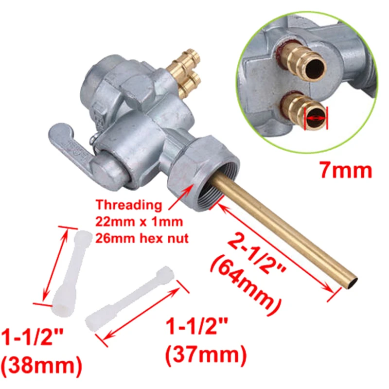 Gas Tank Fuel Switch Valve Pump Petcock For Kawasaki KZ750 B1, B2, B3 & B4 KZ1100 900 1000 Z1