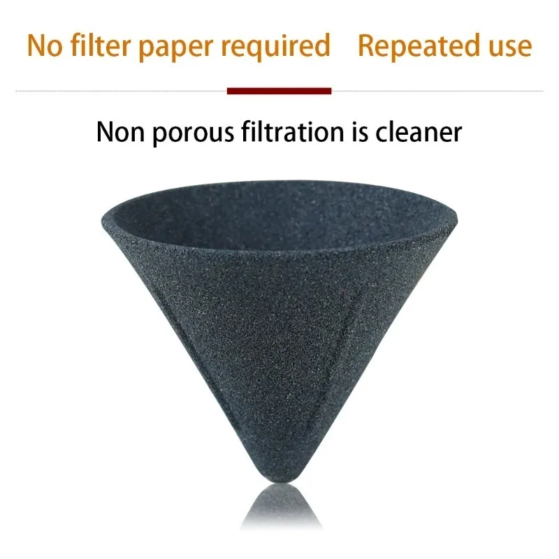 

Suitable for tea and coffee, ceramic coffee filters, handmade coffee drip cups, no filter paper required, reusable
