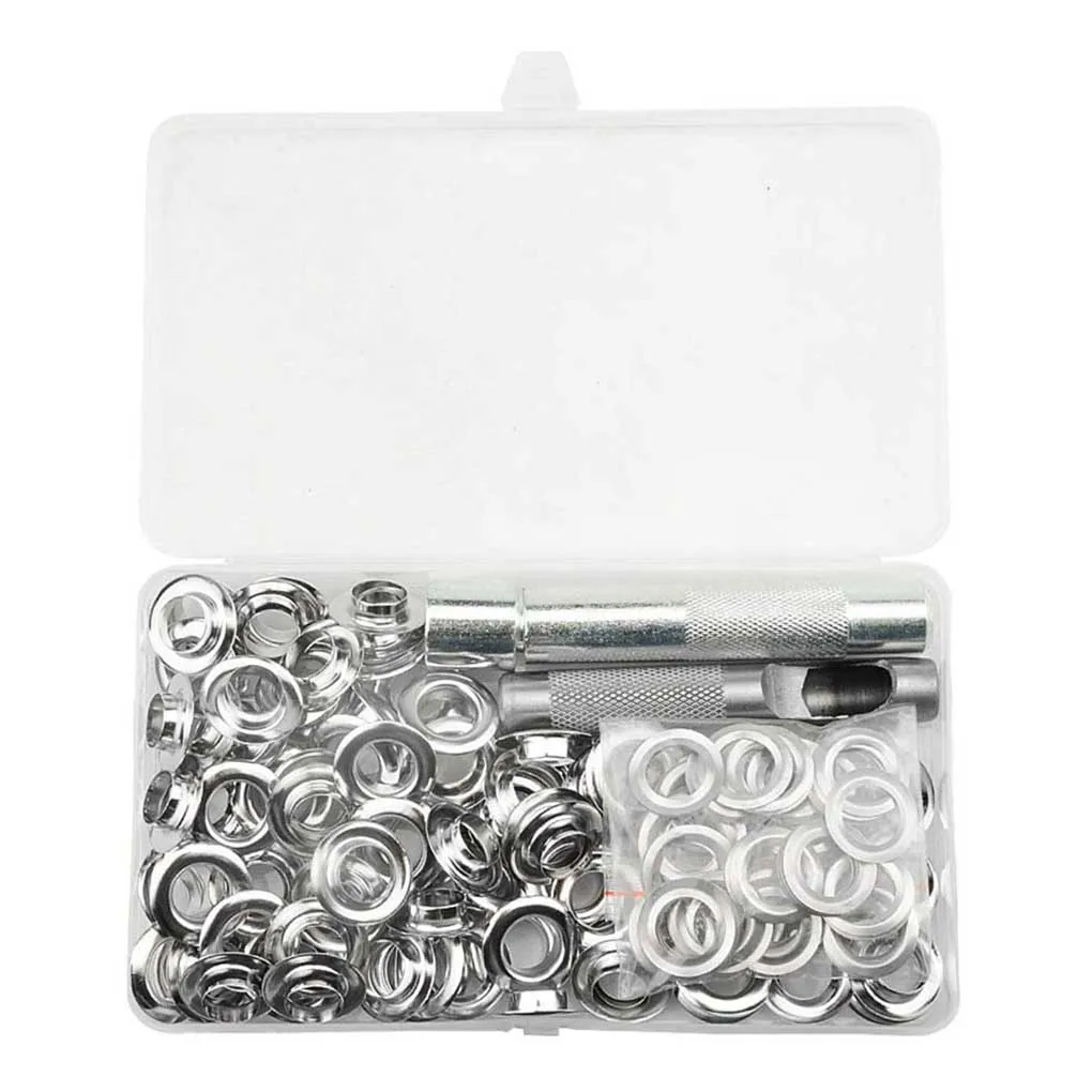 

100 Pieces/Set Clothes Tarp 12mm Grommet Replacement Eyelet Spare Parts