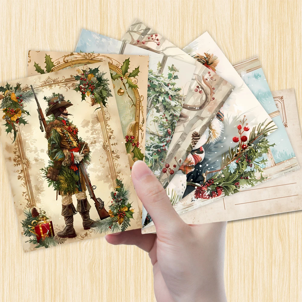 32 Stück. Vintage-Weihnachtspostkarten, Halloween/Back-to-School-Saison/Geburtstag/budgetfreundlich, Geschenke, Sammlerstücke, postfertig. – Detail 1