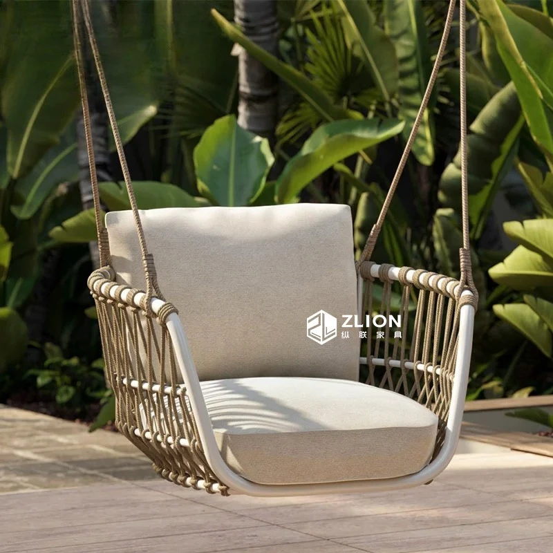 

Outdoor courtyard garden swing chair villa balcony rattan hanging chair open-air balcony rocking chair bed and breakfast swing