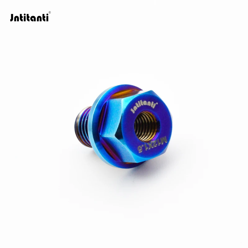 Jntitanti Gr5 Titanium Alloy Auto Engine Magnetic Oil Drain Plug  for Toyota  Benz Audi VW Honda Suzuki Mazda Mitsubishi Jeep