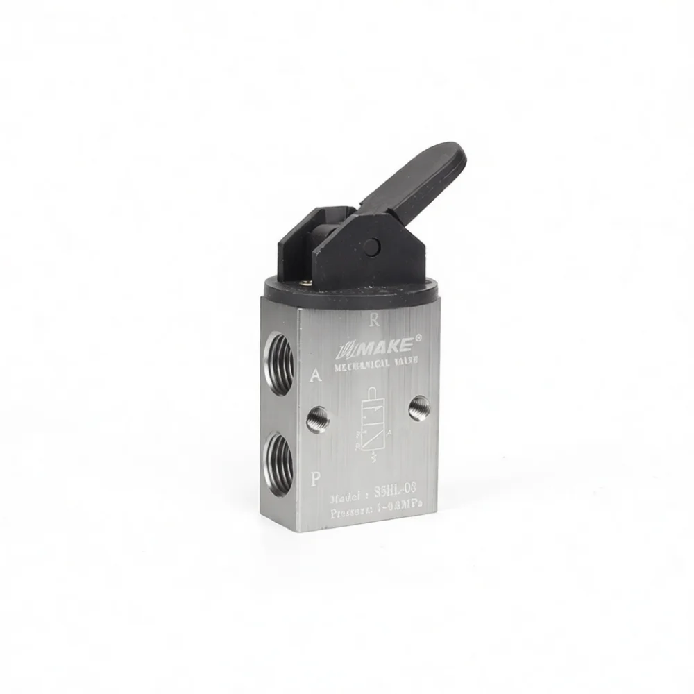 S3 Series Mechanical Valve Industrial Automation Hardware Pneumatic Flow Direction Switch Connector Compact Sturdy Part