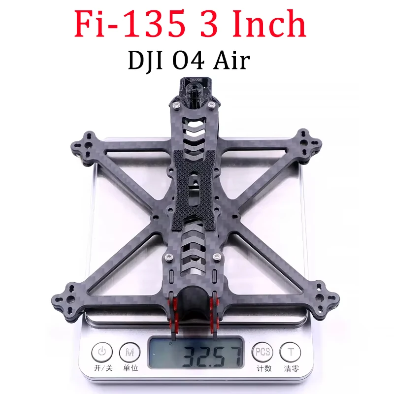 SoloGood Fi-135 DJI O4 Air Unit 3inch Propeller Frame Kit FPV RC Racing Drone Caddx Nebula1204 1206 1303 1306 1404Motor ELRS GPS