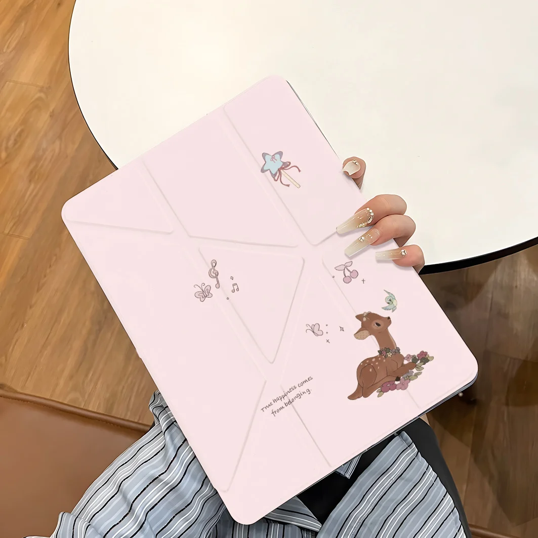 

Новый чехол Sika Deer Pink для планшетов iPad Pro 11, 12.9, 13 (M4, M5), 9.7, 10.2 (5/6/7/8/9/10/11 поколений), Mini 6, 7, Air 3, 4, 5, 6, 7