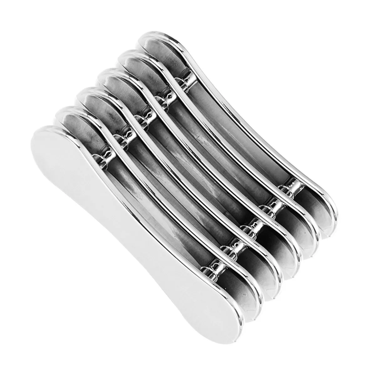 Delicate 5 Grid Electroplating Silver Nail Art Penholder Holder for Nail Brush Uv Gel Pen Stand Tool Organizer