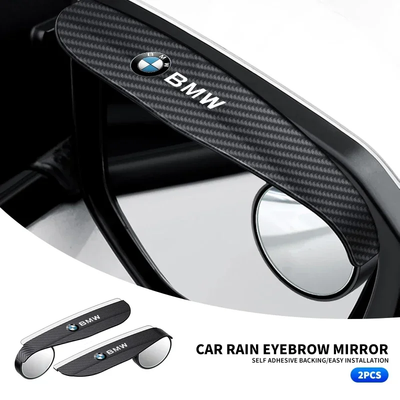 

Car Rearview Mirror Rain Shield Blind Spot Wide Angle Small Round Mirror For BMW E30 E36 E39 E46 E60 E90 G20 G30 X1 X3 X5 M