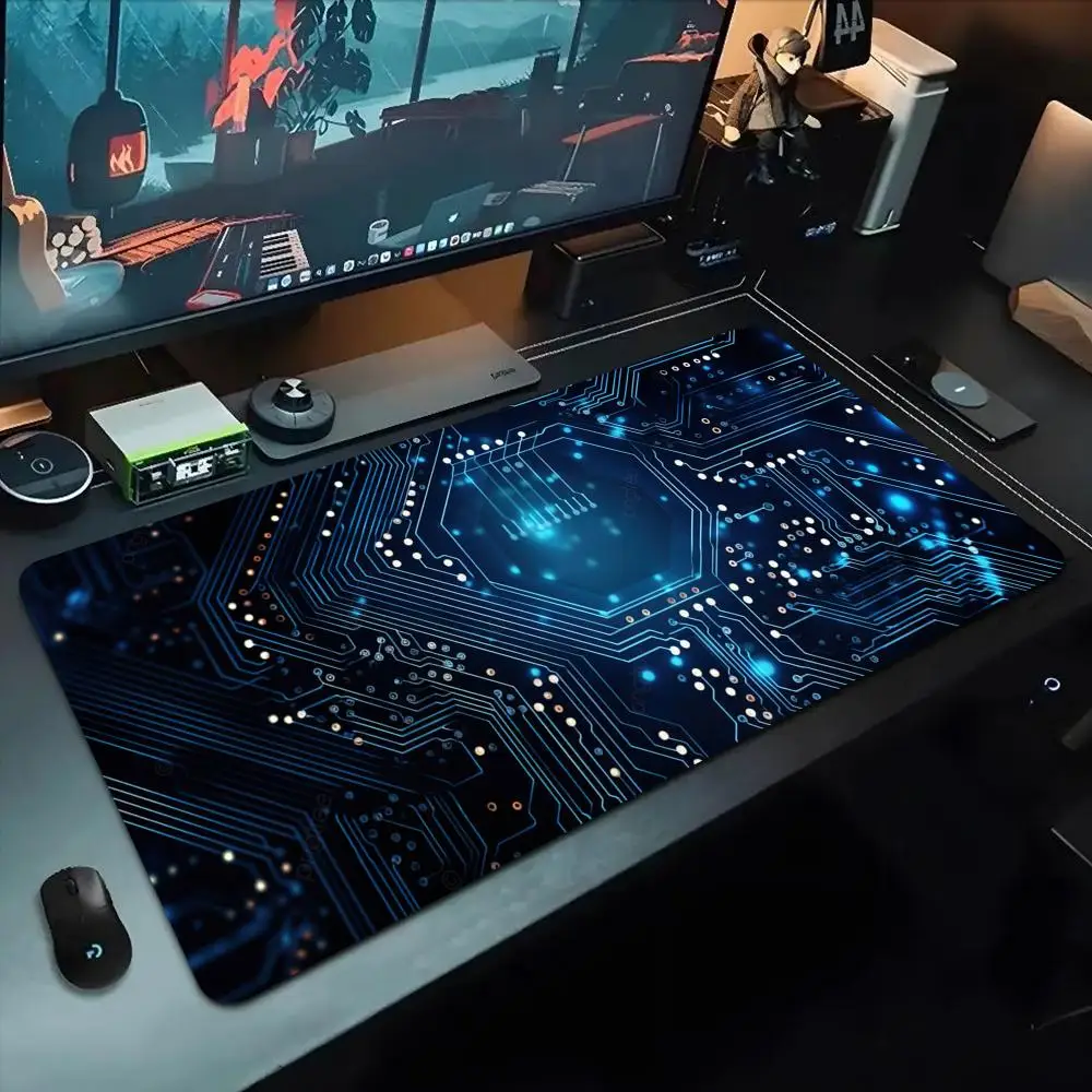 

Motherboard Circuit Board Mouse Pad 500X1000 mm Large Gaming Mousepad Gamer XL Rubber Otaku Keyboard Pad Laptop Desk Mat