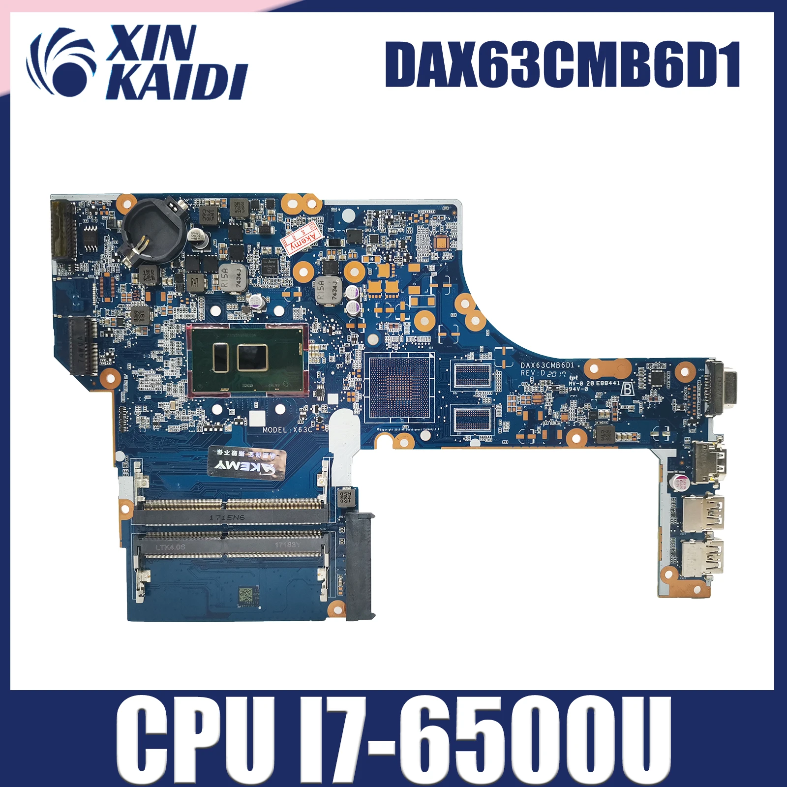 

855671-001 855669-601 Mainboard For HP Probook 450 G3 470 G3 Laptop Motherboard DAX63CMB6C0 DAX63CMB6D1 With I3 I5 I7 CPU DDR4