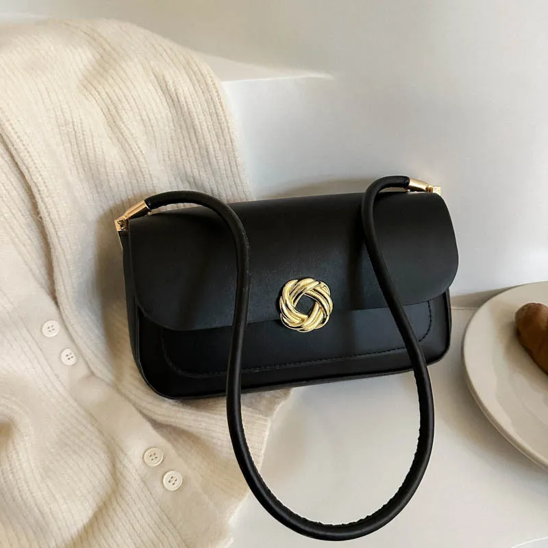 

Popular Small Luxury Brand Shoulder Bag Women Autumn and Winter New Retro Joker Shoulder Bag Texture Foreign Female Shoulder Bag