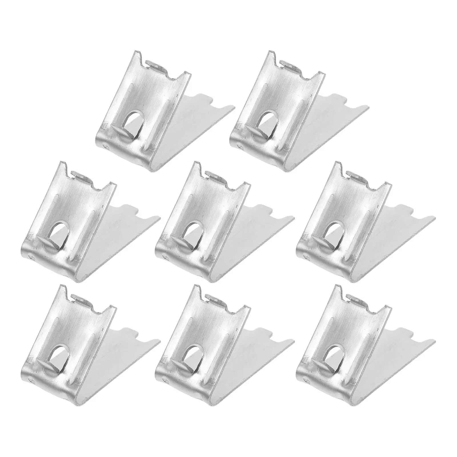 8Pcs Stainless Steel Freezer Clamp Hooks Sturdy Refrigerator Shelf Clip Support Cooler Shelf Holder Metal Freezer Rack Clips