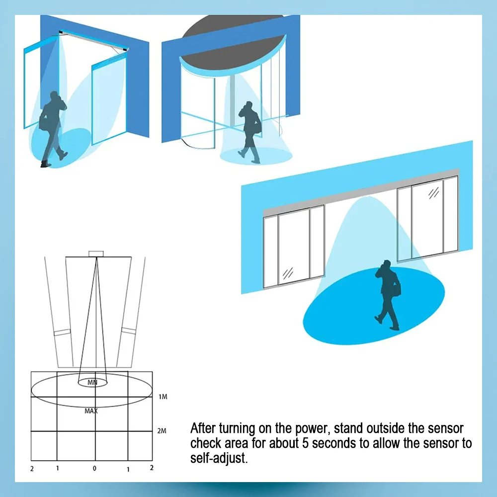 وحدة رادار مفتاح مستشعر رادار الميكروويف بتيار متردد 90-265 فولت 1200 وات، إعداد تأخير قابل للتعديل، نطاق الاستشعار، كشف شدة الضوء