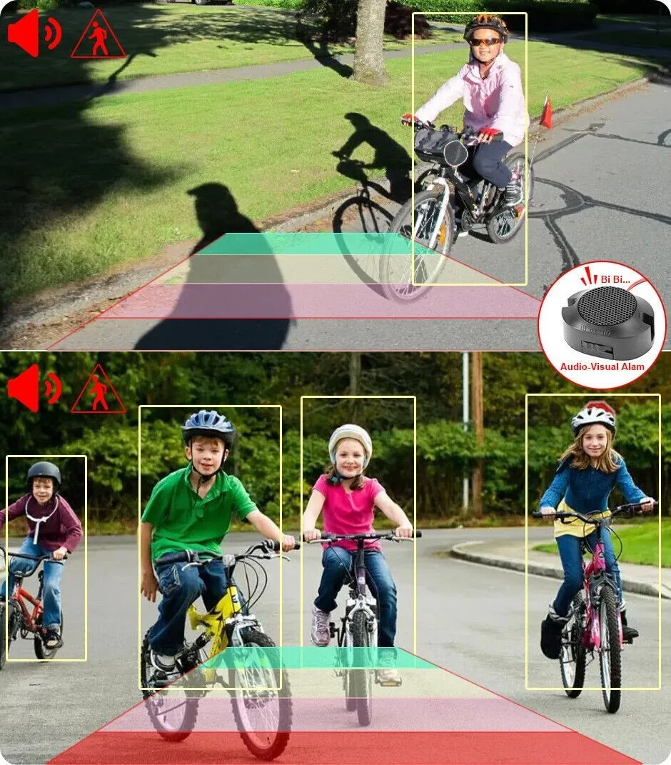 Lastbus لـ Caravan Rv Van 7 "IPS شاشة AHD شاشة سيارة BSD Ai مع كاميرا احتياطية عكسية للرؤية الليلية طقم IP68 مقاوم للماء #4