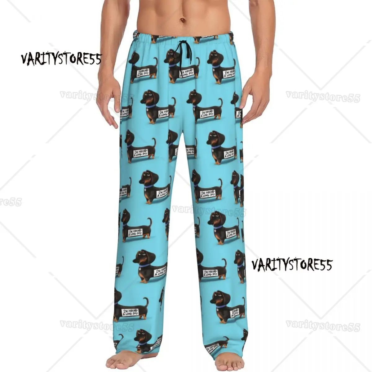 

Мужские пижамные штаны с принтом собаки таксы, забавные щенки, пижамные штаны, одежда для сна с карманами, колбасой и собакой, одежда для сна