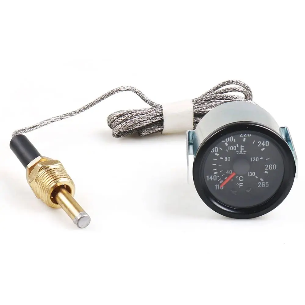 

Universal Mechanical Car Water Temperature Gauge 180-501 40-130°C / 110-265°F Car Dashboard Instrument