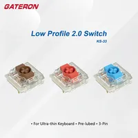 Gateron Low Profile Switch 2.0 Red Blue Brown Silver 3 pins for ultra-slim ultimate Mechanical Keyboard air75 air60 K1 K3 K7