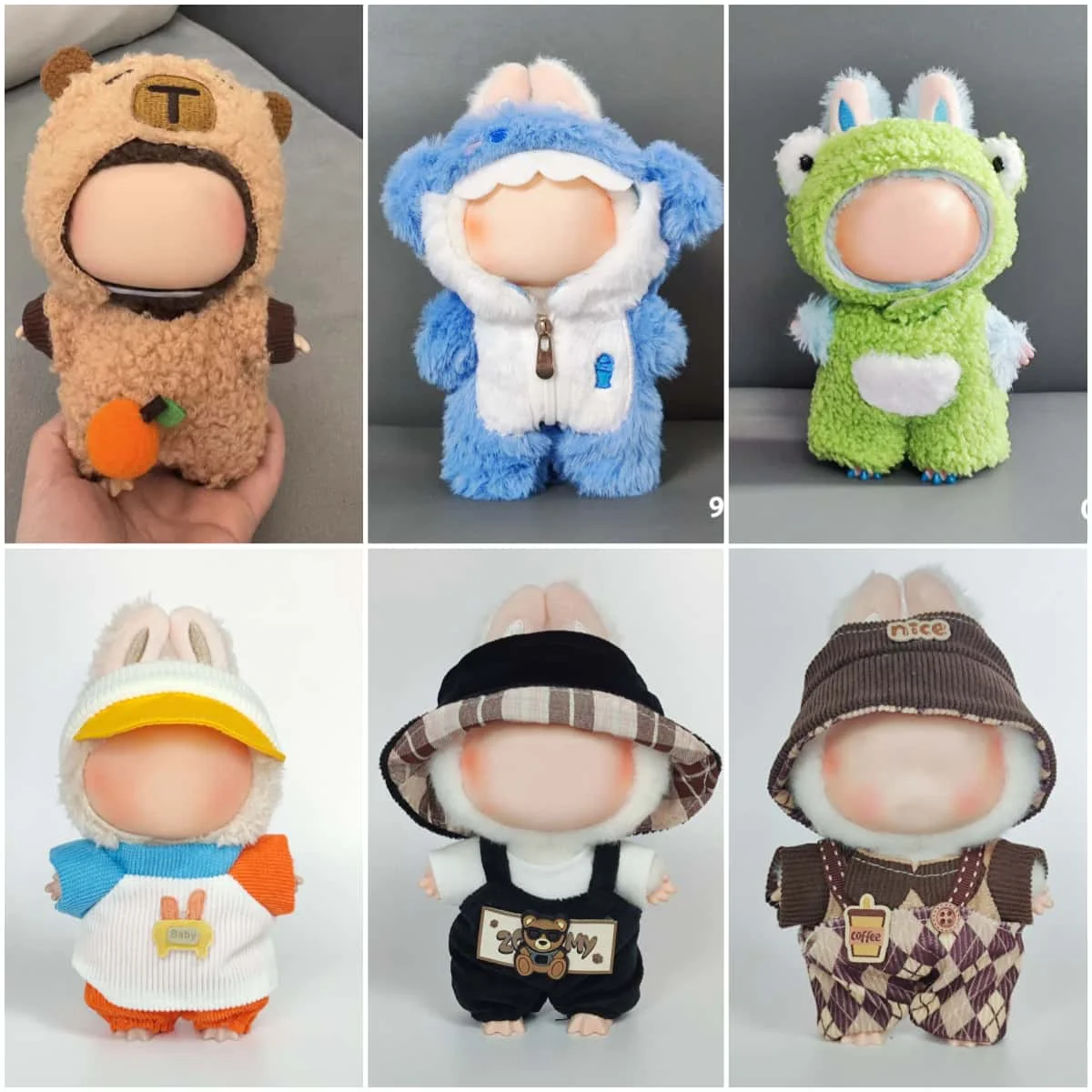 Одежда для куклы labubu, аксессуары для кожи Kpop Exo 15-17 см, комплект комбинезонов Labubu Idol V1 V2, одежда