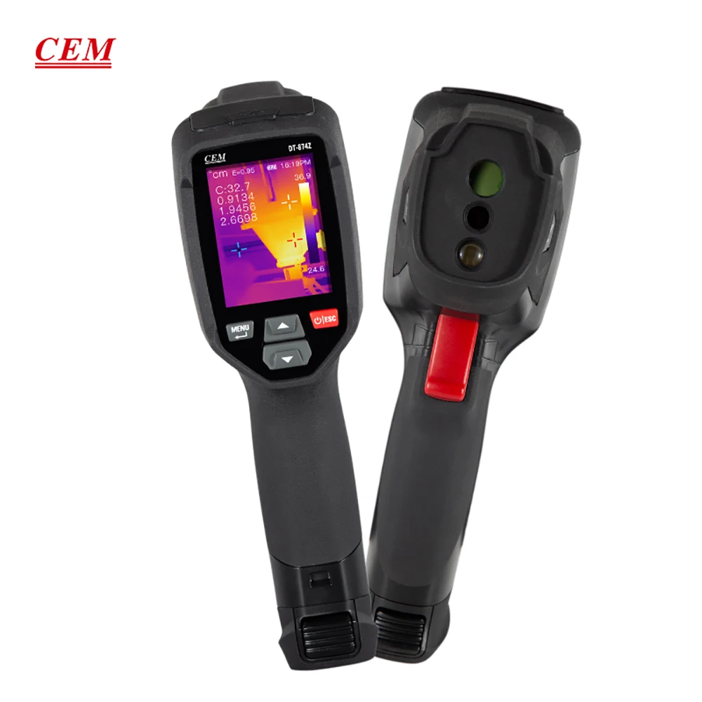 CEM DT-874 Industrial Thermal Imager 240x320 Pixels Display 120*90 IR Resolution Precision Temperature Measurement Plastic ODM