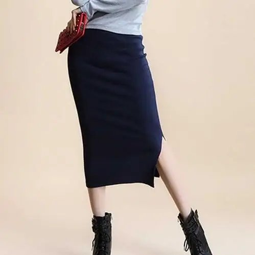 Summer Women Skirts Casual Mid-Calf Sexy Girls Pencil Skirt Slim Fit Short Package Hip Skirts Femme Faldas Mujer Harajuku