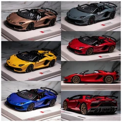 MAKE UP 1:18 For Aventador SVJ Roadster 2019 Limited Edition Resin Metal Model Ornament Toy Birthday Gift