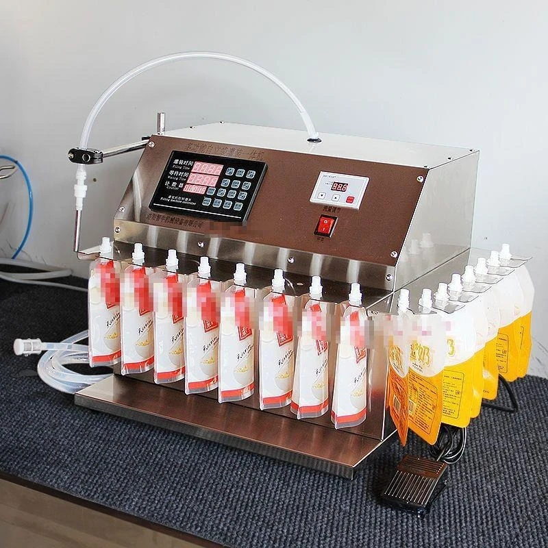 

Автоматический наполнитель жидкости, 60 Вт для бутылок с подставкой, два в одном, насадки 6/8/12/16, дополнительная автоматическая система взвешивания пищевого качества