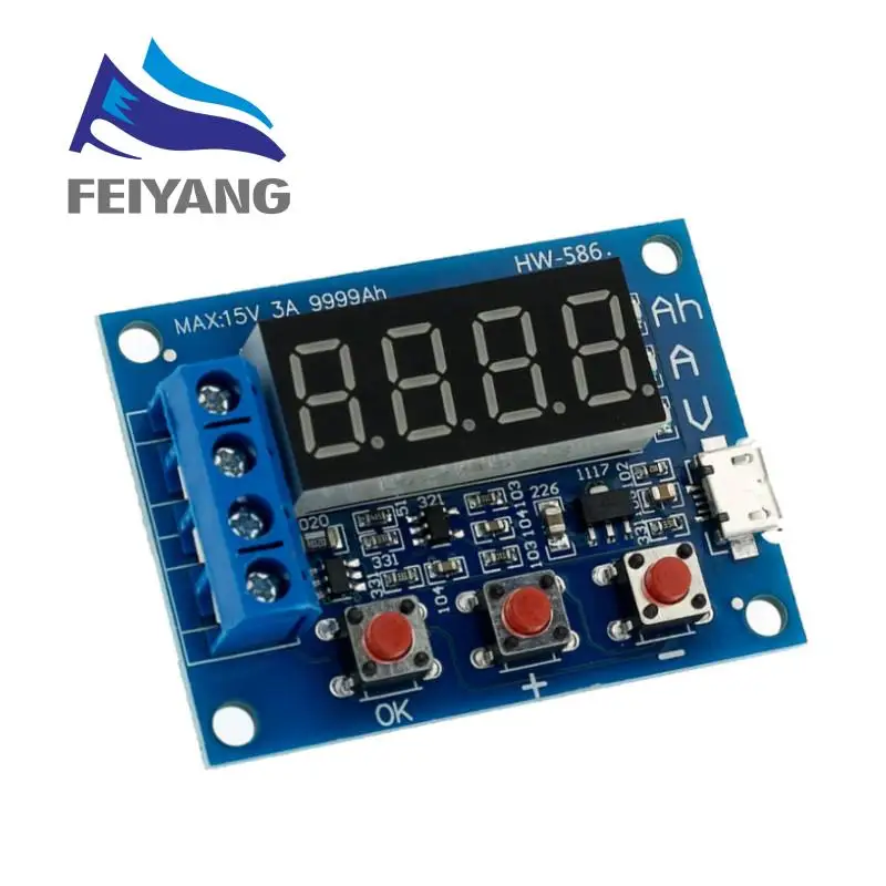 Tester di capacità della batteria al litio agli ioni di litio 1.2V 12V 18650 ZB2L3 + Tester di scarica del misuratore di capacità della batteria al