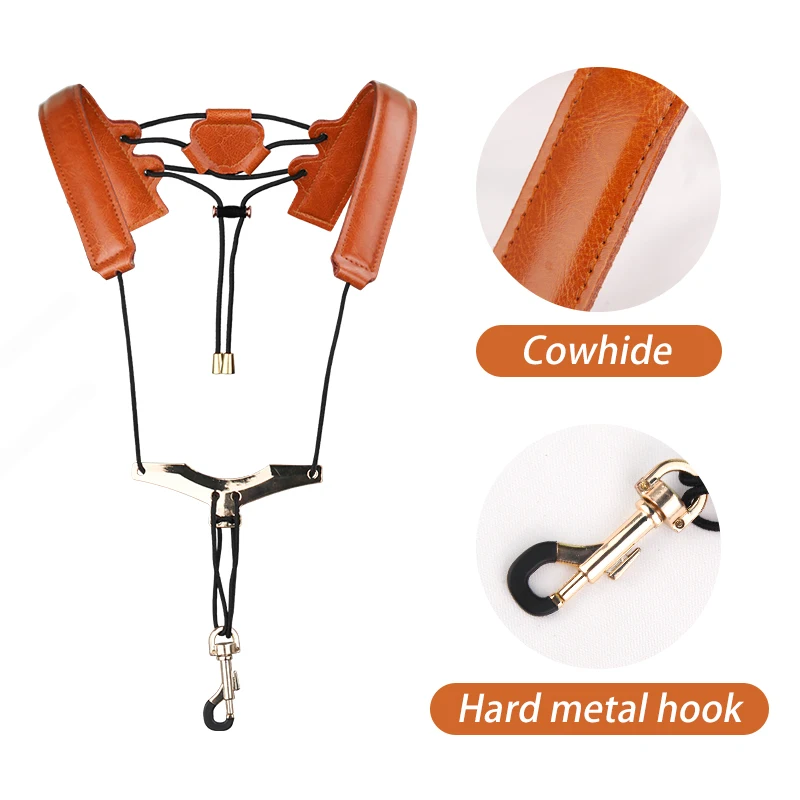 Universal Labor-Saving Double Shoulder Strap for Alto Saxophone in E-Flat and Tenor Saxophone in B-Flat, Suitable for Electric Wind Instruments, Neck Strap, and Strap Accessories