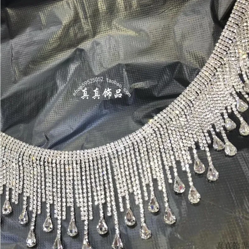 Cadena de gota de agua superllamativas personalizada, accesorios DIY, accesorios para azafata de escenario, traje de espectáculo, chal, cadena de zapatos