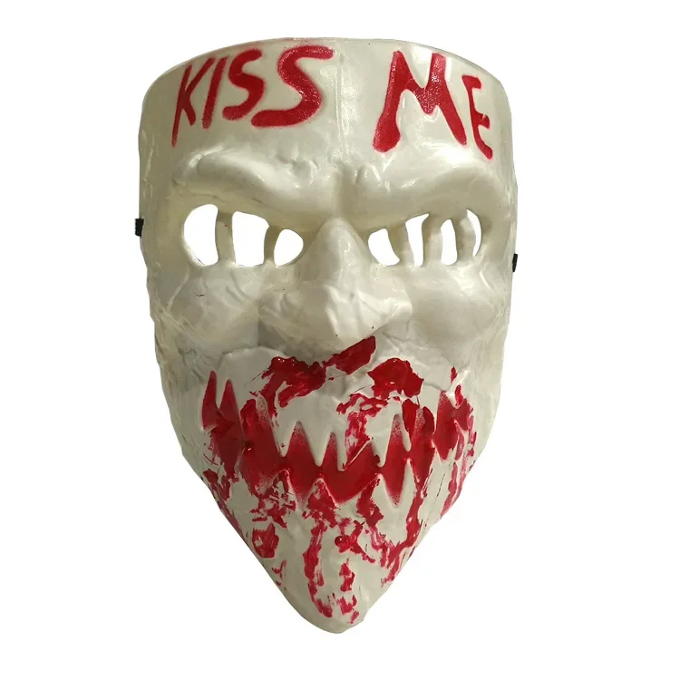 Graffiti töten mich Maske Smiley-Maske menschliche Entfernung Plan Maske alte Männer und Frauen küssen mich Maske Halloween-Maske Voll gesicht Cosplay-Maske – Detail 16