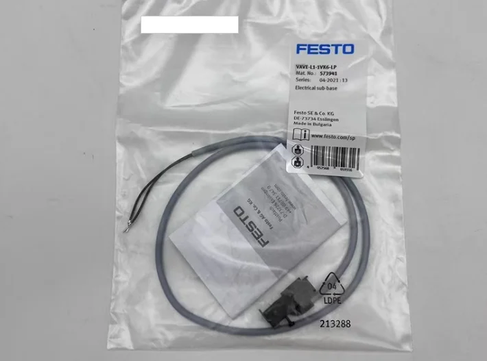 2pcs New Original FESTO VUVG solenoid valve socket/cable VAVE-L1-1VK6-LP 573941 connection board