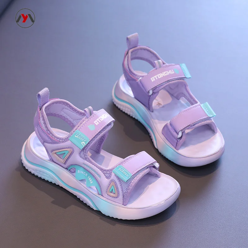 New Summer Children's Mesh Sports Casual Sandals Boys Soft Bottom Non Slip Breathable Beach Sandals