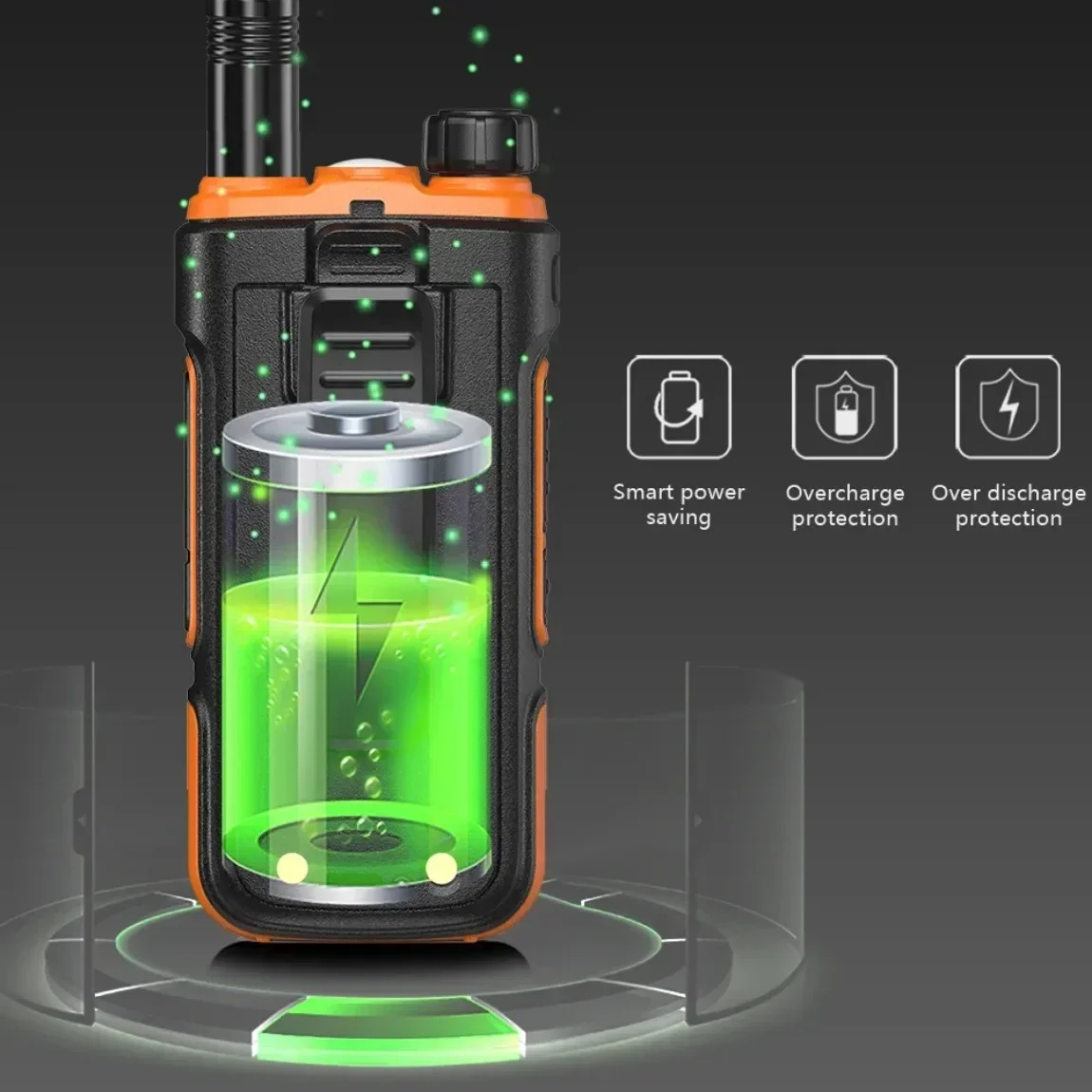 Baofeng UV-10 Pro Walkie Talkie Беспроводная частота копирования Двухдиапазонная 999CH Type-C Двухсторонняя радиостанция высокой мощности UV-5R Ham