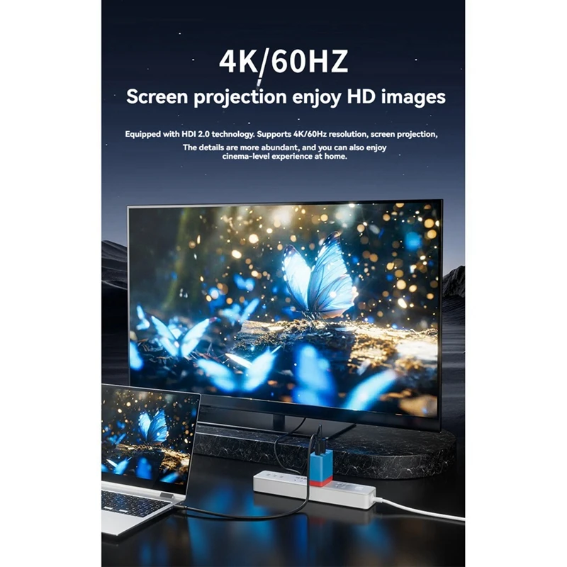 Switch Dock For Nintendo Switch 3-In-1 Fast Charger Portable TV Docking Station 4K -Compatible For Laptop Ipad Phone US Plug