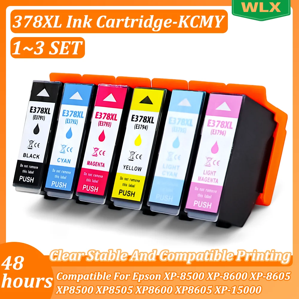 378XL 378 Ink Cartridge-6 Colors Compatible For Epson XP-8500 XP-8600 XP-8605 XP8500 XP8505 XP8600 XP8605 XP-15000