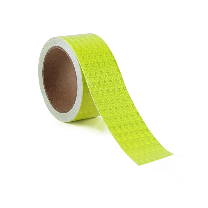 Nastro di avvertimento riflettente Roadstar, adesivo autoadesivo per auto brillante, giallo fluorescente, visibilità di sicurezza, larghezza 50 mm