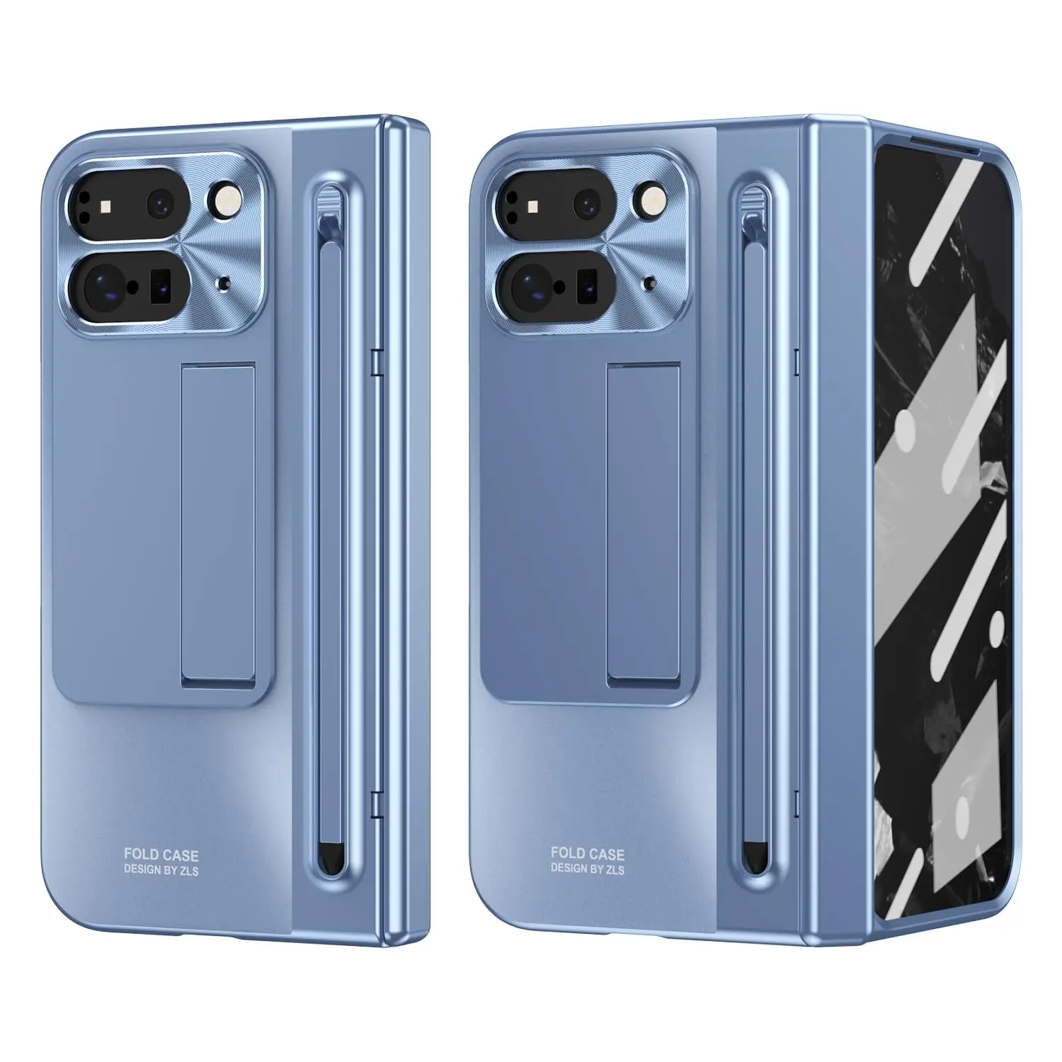 

Case for Google Pixel 9 Pro Fold - with Built-in Stand, Stylus Slot, Anti-Fingerprint, Complete Protection with Included Front