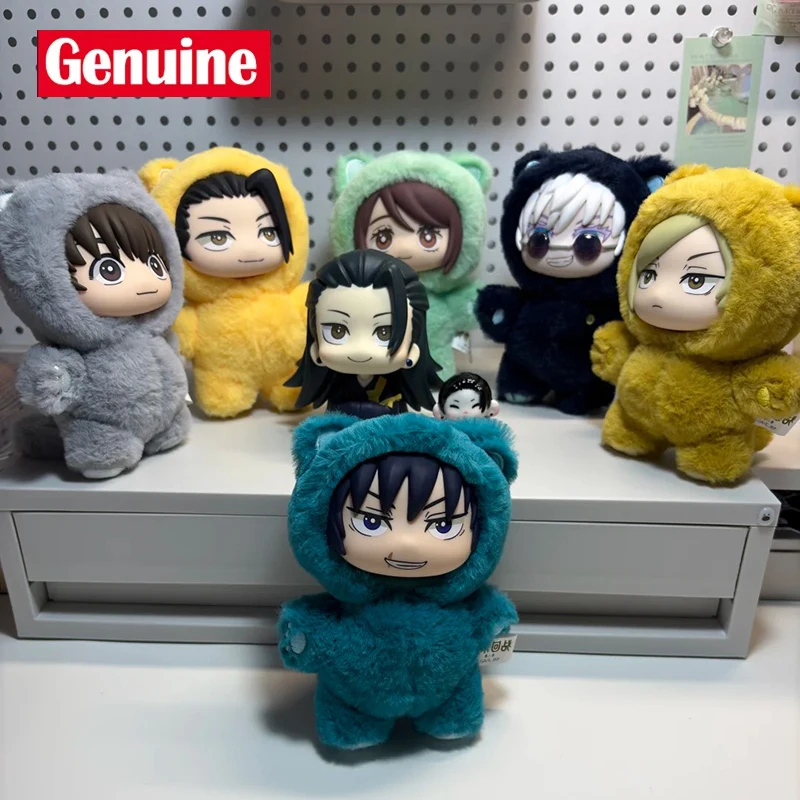 Jujutsu Kaisen 2, серия «кошачьи ушки», загадочная плюшевая слепая коробка, аниме-фигурка, Коллекционная игрушка, модный виниловый декор для лица, подарок на день рождения