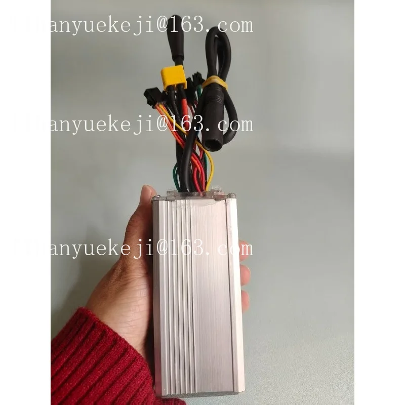 20-inch 500W  Bicycle 48V 21A Controller with Black Motor Cable, Suitable for Replacement of Ouxi V8 Fat Bike Mainboard
