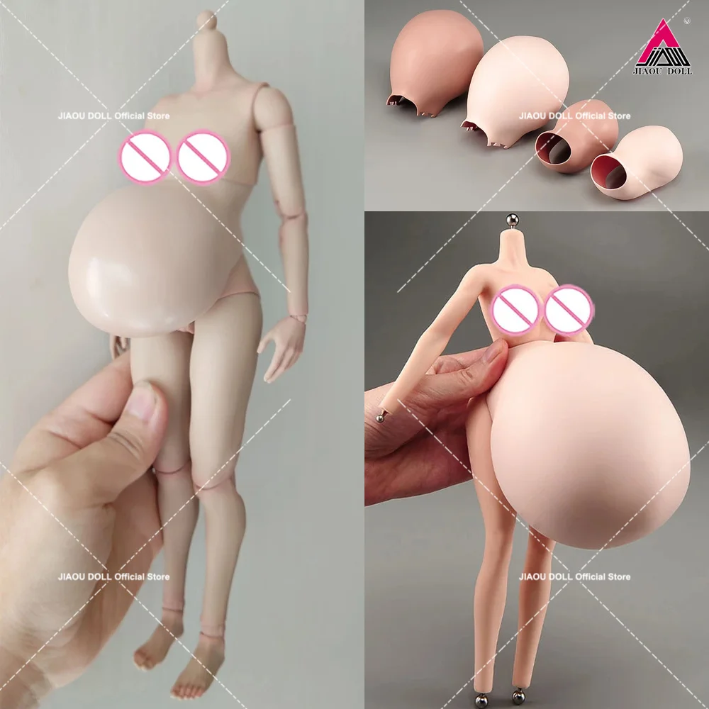 

1/6 Scale Pregnant Woman Belly Replace Big Middle Belly Cover Fit 12'' Joint Female Soldier Action Figure Body Dolls Accessories