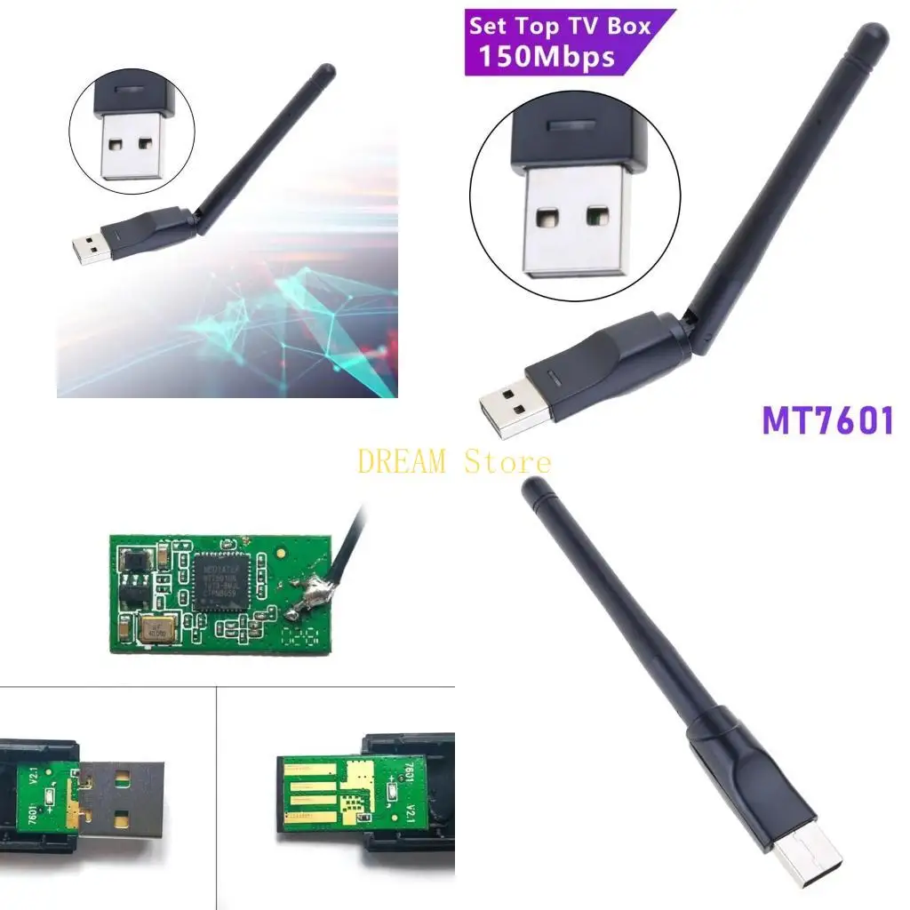 

MT7601 WiFi Card LAN Adapter 150Mbps for IPTV SetopBox Stable Internet best sale