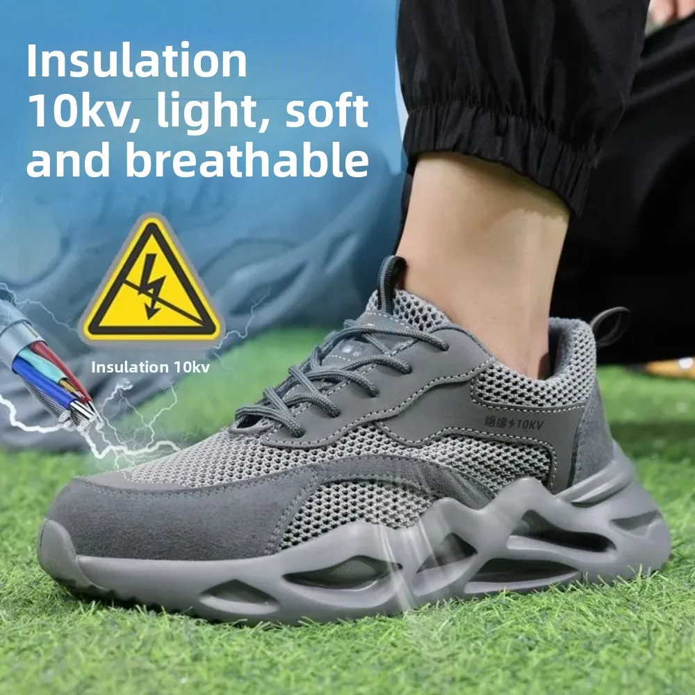 Summer Insulating Shoes Men's and Women's Lightweight Plastic Bag Head Anti-smashing and Anti-piercing Electrical Manufacturing