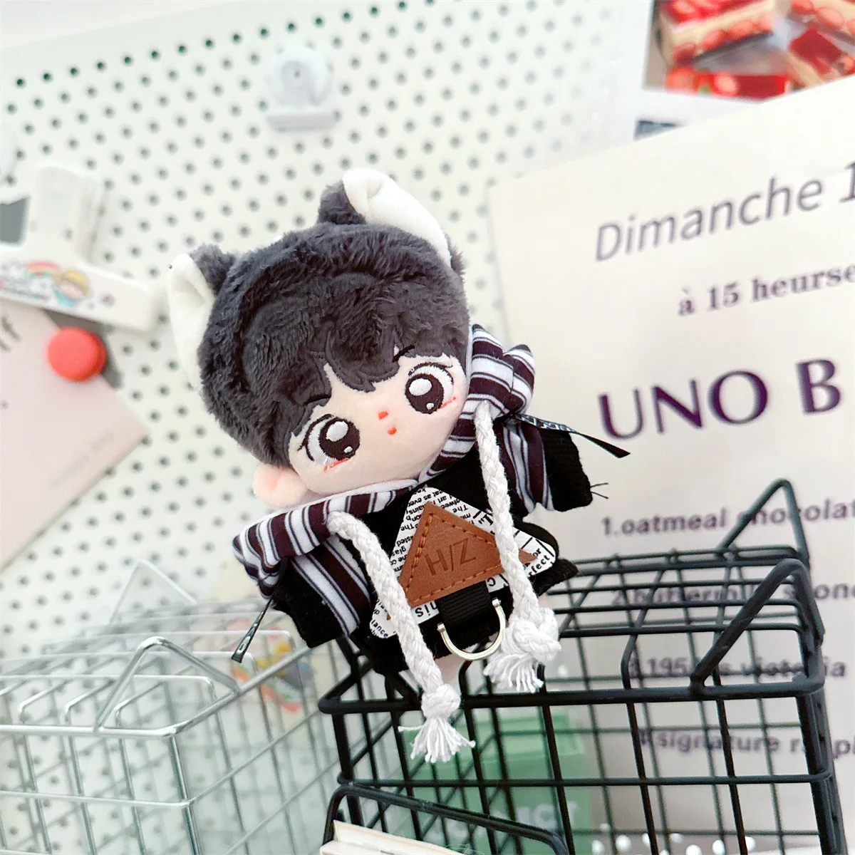 Cartoon Idol Vestiti per bambole Cute Zebra Felpe con cappuccio Pantaloni Cool Boy Set 10-17 cm Kawaii Labubu Vestiti per bambole Accessori Giocattoli