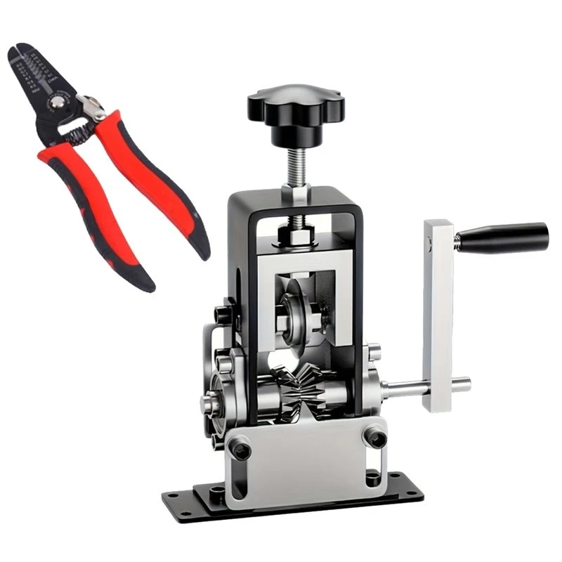 Manual Wire Stripping Machine 0.06-0.98 Inches, Wire Stripper Machine With Hand Crank Portable, Wire Stripping Tool-[ToolMr A83]