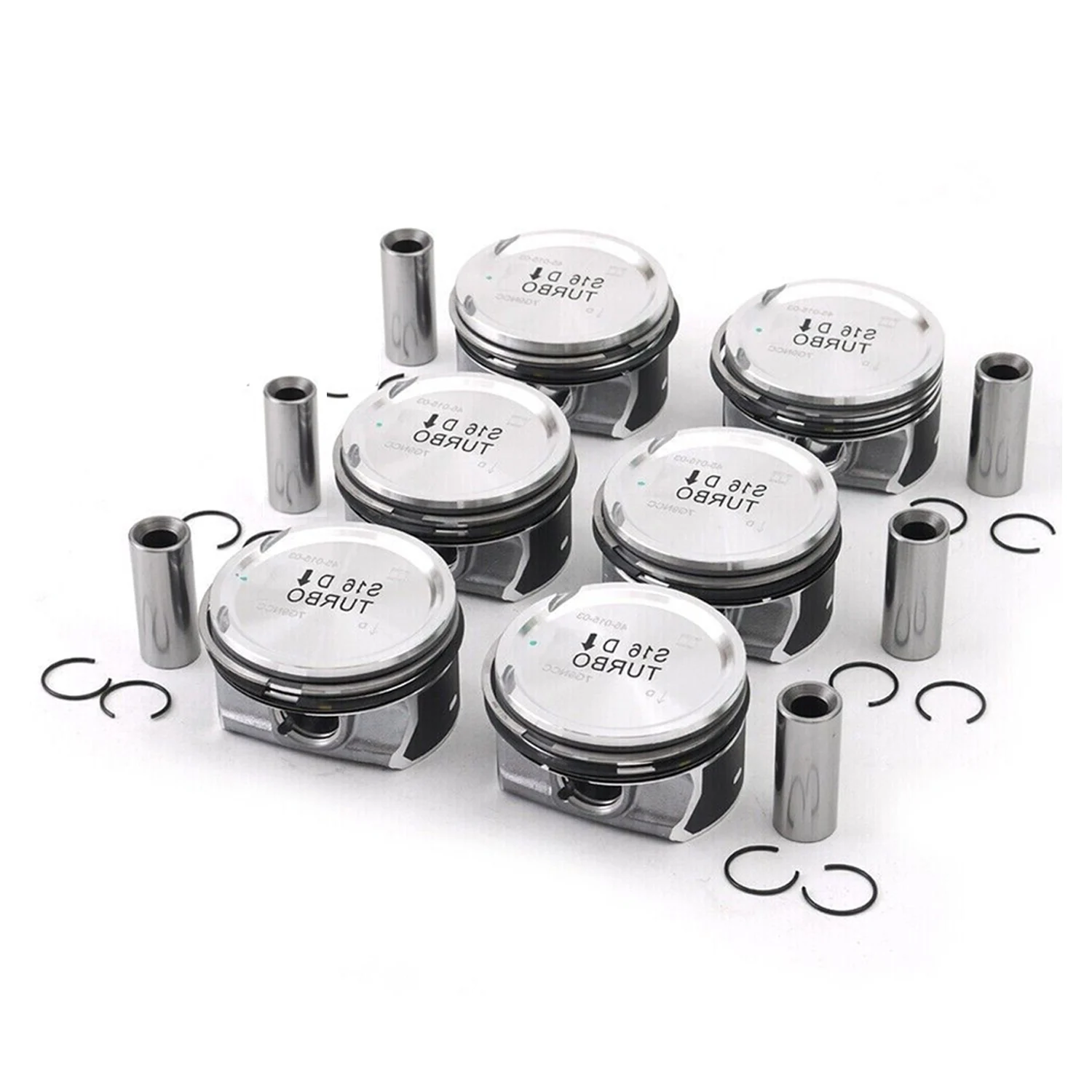 1set Guarnizione Motore Pistone Set Con Asta e Cuscinetto Principale Albero Motore Per Volvo S60 S80 V60 XC60 3.0 T6 B6304T 30750892 31254552   Parti