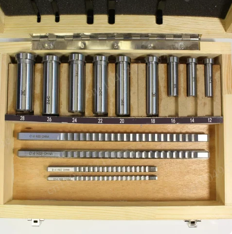 18 pieces of British CNC keyway wrench gloves 1/2-1-1/2 wrench bushings gasket sleeves made of high-speed steel