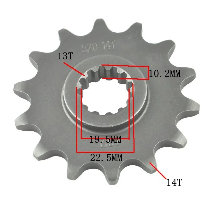 520 13T 14T 15T Front Sprocket for Suzuki Road SG350 N Goose 91-92 DR200 86-91 96-20 SP200 86-88 DR-Z400 DRZ400 00-21 RGV250