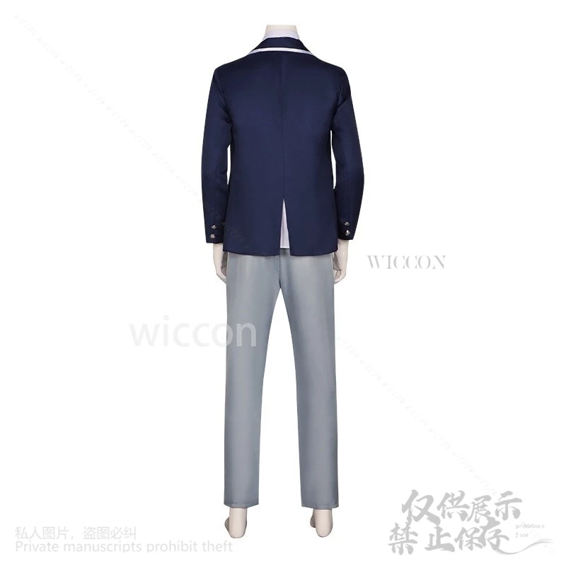 Disfraz de Isagi Yoichi DK, uniforme escolar, pantalones, peluca superior para hombre, BLUELOK, Cosplay, fiesta de Navidad y Halloween, juego de rol de Anime personalizado