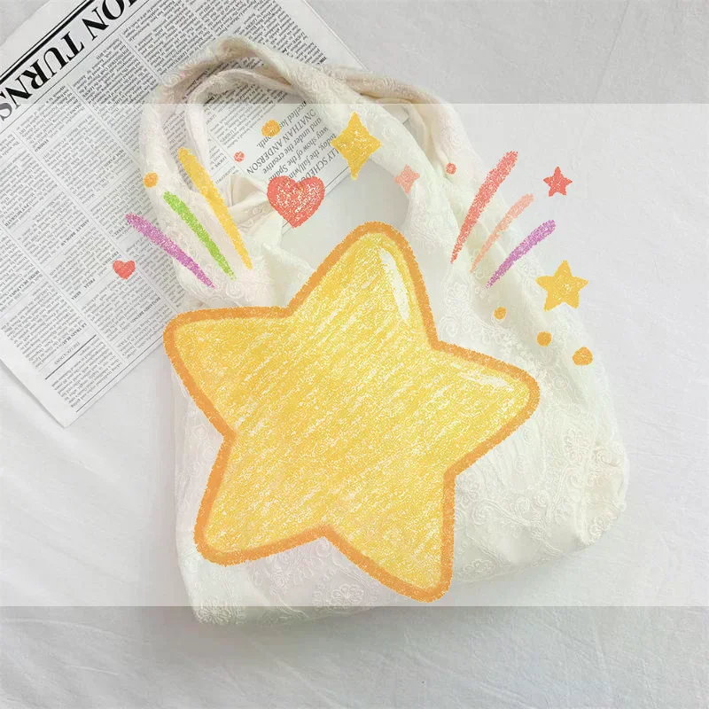 

Handmade Embroidered Lace Op Bag European Organza Handbag Retro New Chinese Sle Cotton Cloth Bag Tote Bag For Casual Use