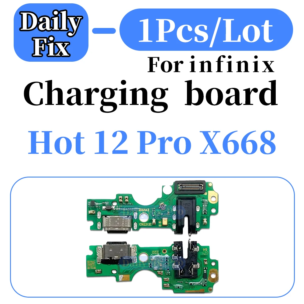Suitable for Infinix Hot 12 Pro X668 Phone Bottom Charging PCB USB Port Replacement Repair